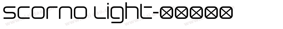 Scorno Light字体转换